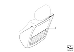 52203410303 - Retrofitting / Conversion / Accessories: Imitation Leather Rear Panel with Pocket for BMW Image