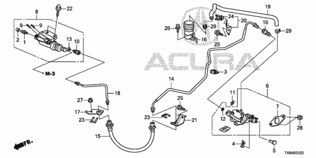 Clutch Master Cylinder (KA) (KC) for 2014 Acura ILX #0