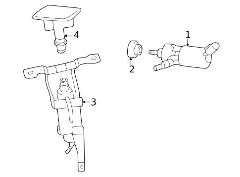 Washer Components for 2009 Lexus SC430 #0