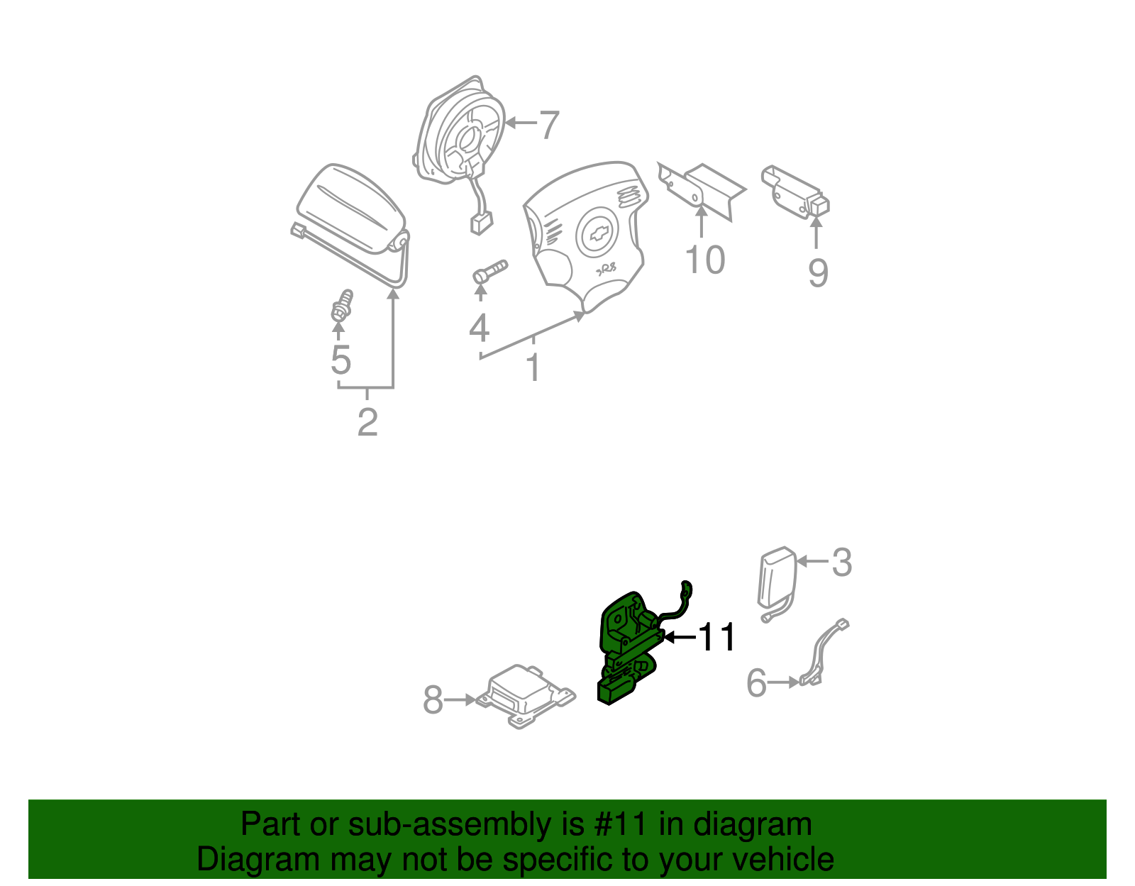 Side Impact Sens - Nissan (K8831-2Y025)