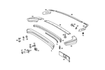 1238805371 - Front and Rear End Sheet Metal: Rear Bumper for Mercedes-Benz: 230, 280CE Image