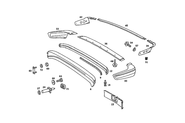 1238805371 - : Rear Bumper for Mercedes-Benz Image