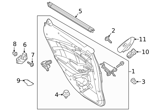 Interior Trim - Rear Door for 2014 Mazda CX-5 #1