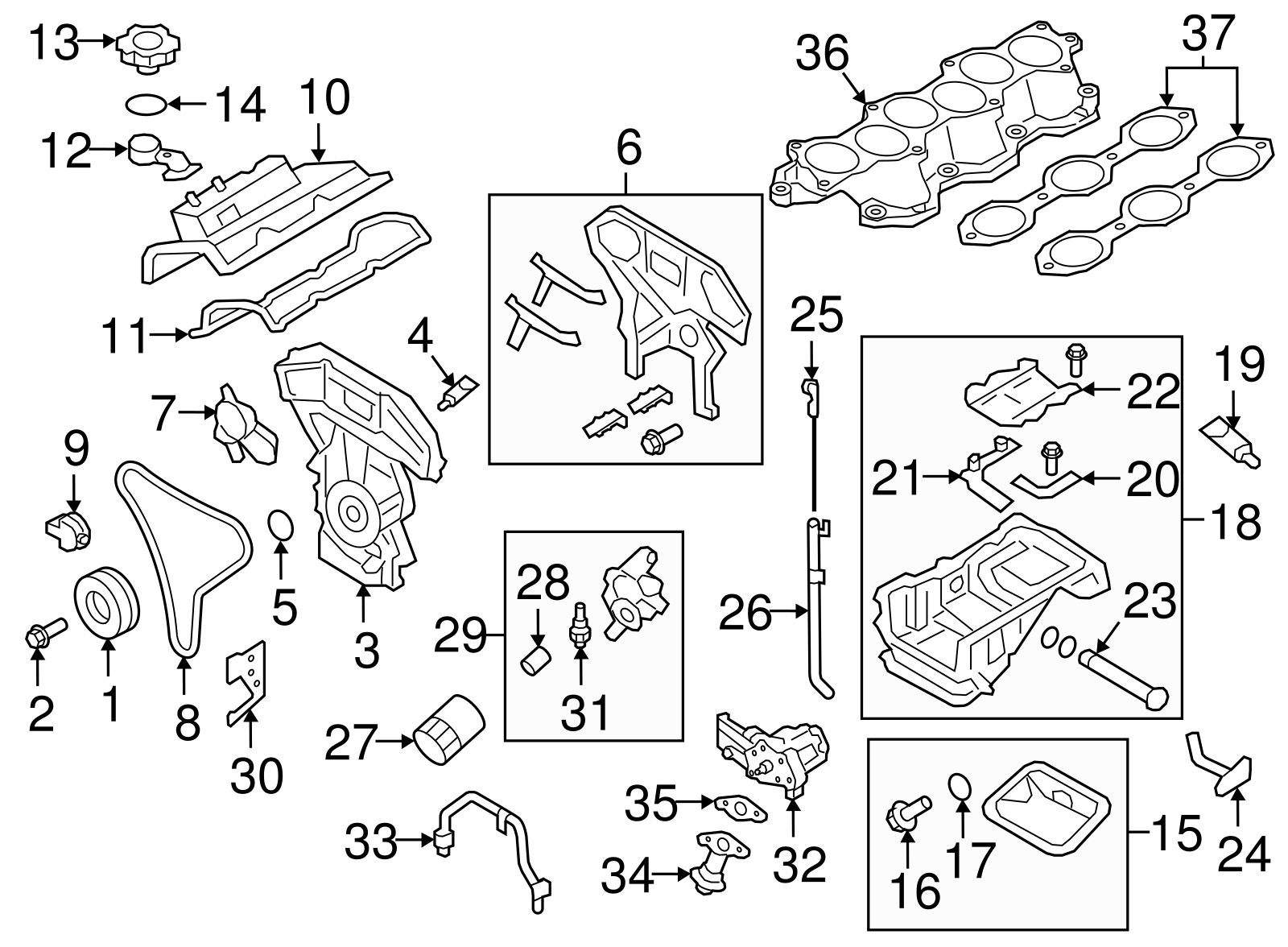 Oil Pan Gasket - Nissan (KA761-33000)