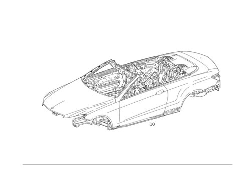 Body Shell for 2017 Mercedes-Benz E550 #0