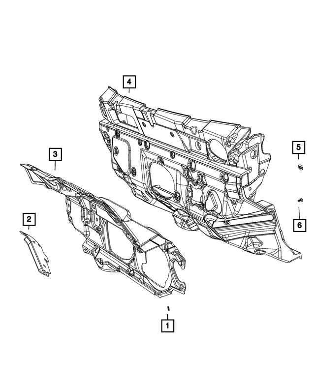 68244679AA - : Dash Engine Side Silencer for Mopar Image