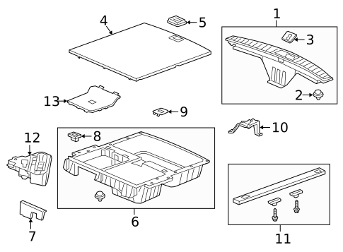 Interior Trim - Rear Body for 2024 Acura RDX #0
