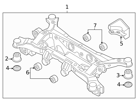 Suspension Mounting for 2023 Hyundai Santa Fe #0