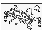 55405P2200 - Suspension: Suspension Cross-member for Hyundai: Santa Fe Image