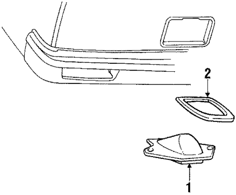 License Lamps for 1984 Pontiac Bonneville #0