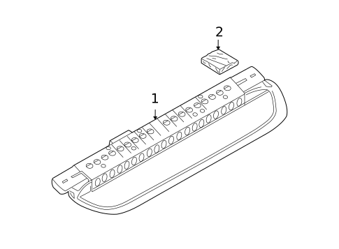 High Mounted Stop Lamp for 2011 BMW 335i #2