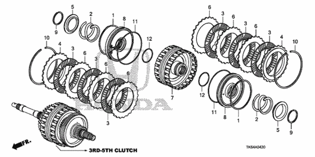 AT Clutch (3rd-5th) for 2012 Honda Fit #0
