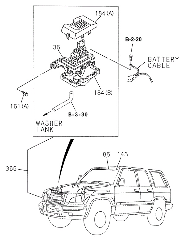 Wire Harness (Engine) (1) for 1998 Acura SLX #0