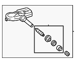 4260702050 - Electrical: TPMS Sensor for Toyota: 4Runner, Avalon, bZ4X, C-HR, Camry, Corolla, Corolla Cross, Crown, Mirai, Prius, Prius AWD-e, Prius Prime, RAV4, RAV4 Prime, Sequoia, Tacoma, Tundra, Venza Image