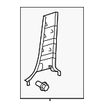 624130C050C0 - Body: Lower Center Pillar Trim for Toyota: Sequoia, Tundra Image