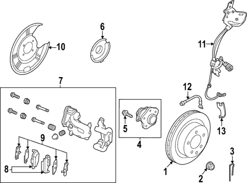 Brake Components for 2022 Nissan Pathfinder #1