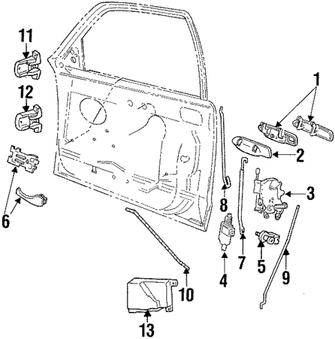 Front Door for 2002 Ford Crown Victoria #1