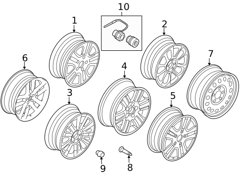 Wheels for 2010 Ford Edge #0