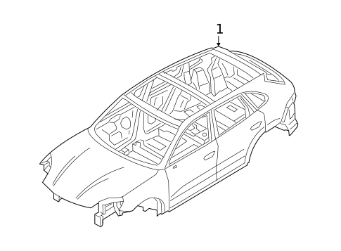 Body Shell for 2020 Porsche Cayenne #0