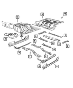 5108281AD - Body Sheet Metal Except Doors: Floor Insulation for Mopar Image