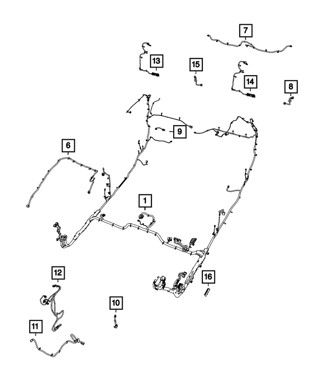 68475613AA - Electrical: Header Wiring for Mopar Image