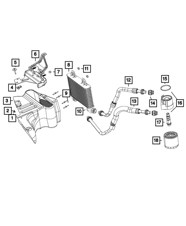 6501260 - 6.2L Gas; Engine: U Type Multi Thread Nut, Mounting for Mopar Image