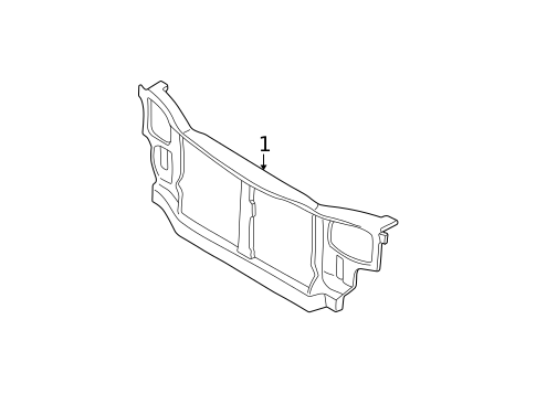 Radiator Support for 2002 Hyundai Accent #0
