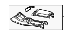 21768080001B55 - Body: Armrest Assembly for Mercedes-Benz Image