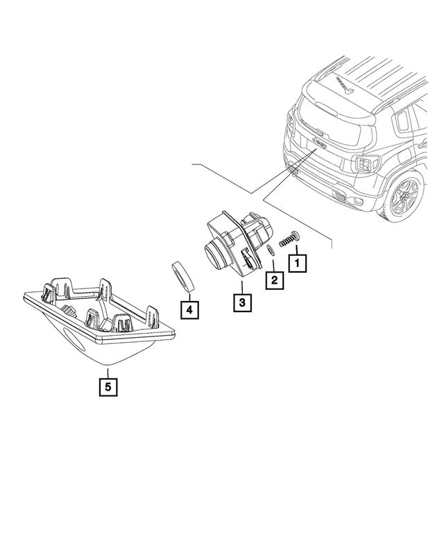 68627228AA - Electrical: Rear View Camera for Mopar Image