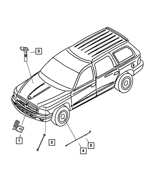 5016338AB - Electrical: Anti-lock Brakes Sensor Kit, Right for Mopar Image