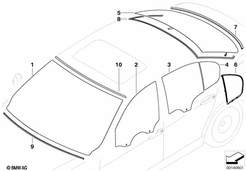 Glazing for 2008 BMW M3 #0
