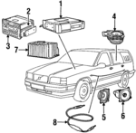 3533402 - Body: Radio for Volvo: 850 Image
