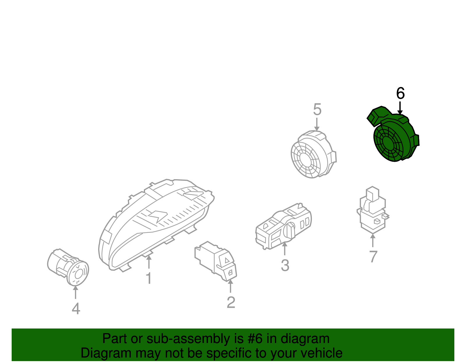 61359254025 - 2009-2014 BMW Rain Sensor (61-35-9-254-025