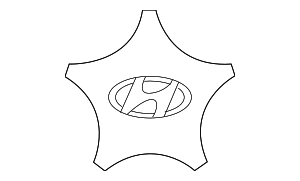 529602V000P7R - : Center Cap for Hyundai: Veloster Image