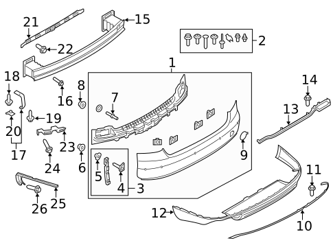 Bumper & Components - Rear for 2017 Audi S8 #0