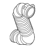 30644343 - Engine: Inlet Hose for Volvo: S40, V40 Image