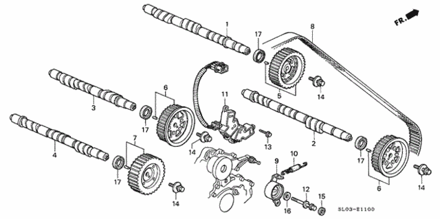 Camshaft - Timing Belt for 1995 Acura NSX #0