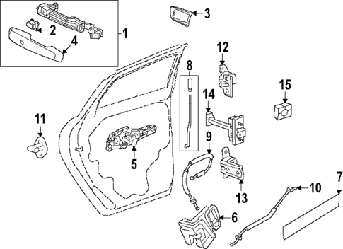 Lock & Hardware for 2025 Acura ZDX #1