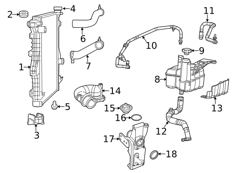 Radiator & Components for 2013 Ram 3500 #0