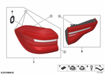 63219853374 - Lighting: Rear Light in the Side Panel, Right for BMW Image