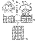 68061157AC - 5.7L Gas; Engine: Short Block Engine for Mopar Image