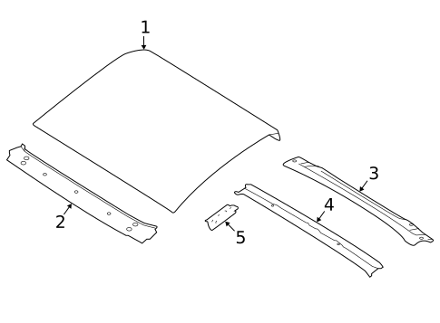 Roof & Components for 2018 Nissan TITAN XD #2
