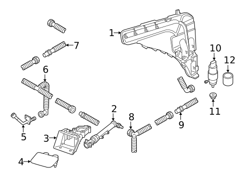 Washer Components for 2020 Audi RS Q8 #0