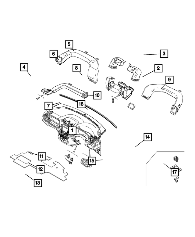 6514762AA - Interior Trim: Screw for Mopar Image