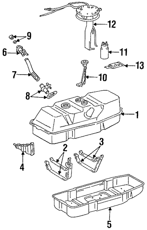Fuel System Components for 1993 Toyota T100 #0