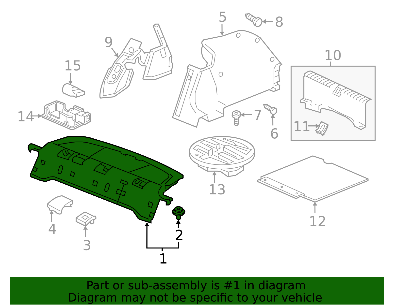 84505-TBG-A01ZA - Pkg Tray Trim | Honda Car Parts Direct
