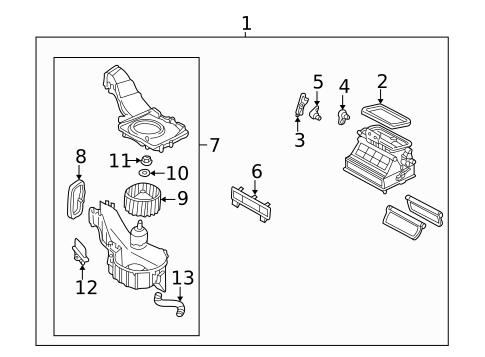 Blower Motor & Fan for 2004 Subaru Impreza #0