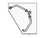 5Q0121051K - Belts &amp; Cooling: Radiator Coolant Hose for Volkswagen Image