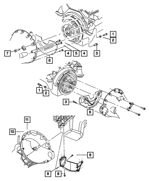 Clutch Housing for 2003 Dodge Dakota #0