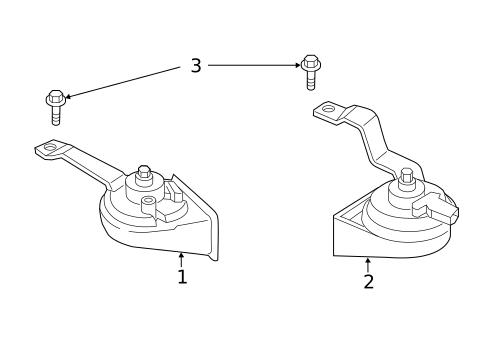Horn for 2020 Kia K900 #0